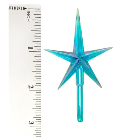 Modern Pointed Aurora Aqua Star Medium